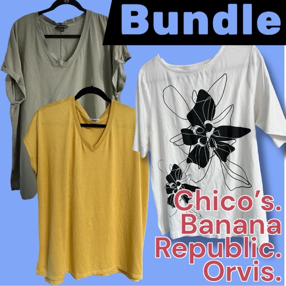 Banana Republic Tops - Banana Republic, Chico’s, Orvis XXL Tops Bundle